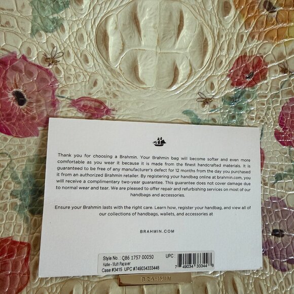 Brahmin Katie Floral Crossbody - Picture 4 of 5